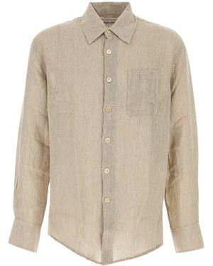 Our Legacy Camicia in misto lino cappuccino - Neutro