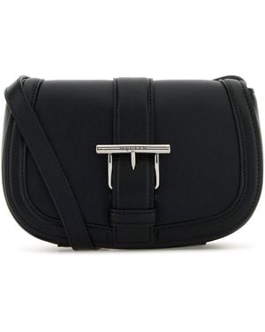 McQueen Borsa a tracolla Satchel mini in pelle nera - Nero