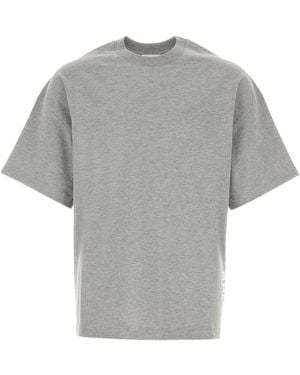 Jil Sander Crew Neck T-Shirts - Grey