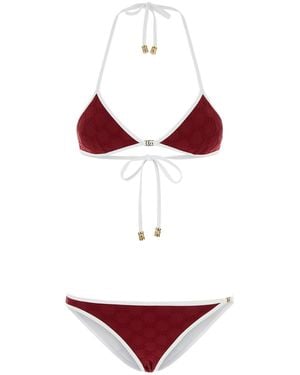 Gucci Bikini in spugna stretch bordeaux - Rosso