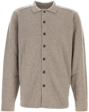LeKasha Cappuccino Cashmere Minsk Shirt - Grey