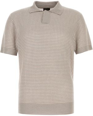 Brioni Polo Jaquard - Multicolour