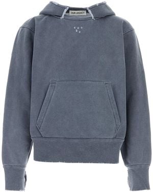 Our Legacy Air Force Blue Cotton Sweatshirt