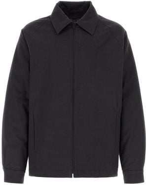 The Row Slate Cotton Blend Pulp Jacket - Blue