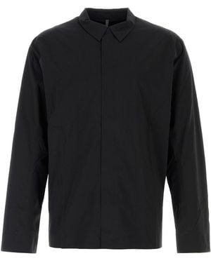 Veilance Black Stretch Nylon Metry Shirt