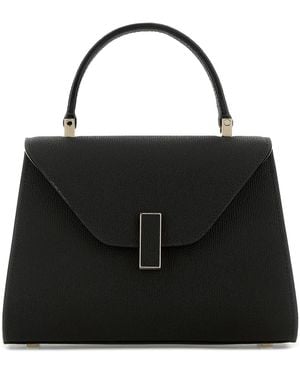 Valextra Black Leather Mini Iside Handbag