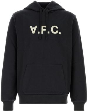 A.P.C. Stretch Cotton Sweatshirt - Black
