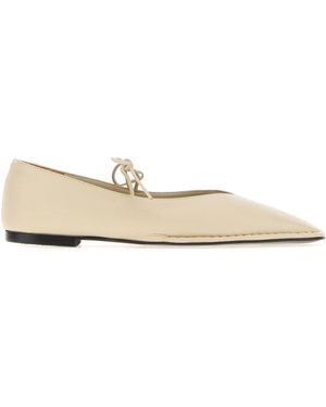 Alohas Sand Leather Sway Ballerinas - Natural
