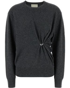 Isabel Marant Maglione Ilaria in misto lana antracite - Nero