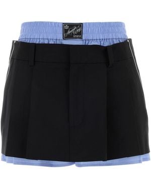 Alexander Wang Twill Pant-Skirt - Black
