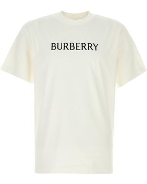 Burberry White Cotton T-shirt