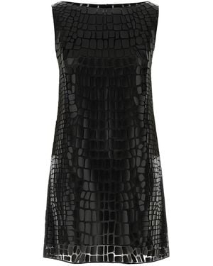 DSquared² Dsquared Silk Uptown Mini Dress - Black