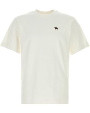 Burberry White Cotton T-shirt