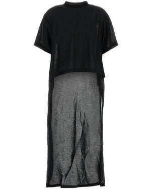 Balenciaga Cotton Blend T-Shirt - Black