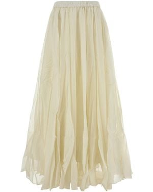 Co. Ivory Tton Blend Skirt - White