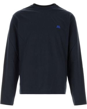 Jil Sander Logo T-Shirts - Blue