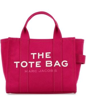 Marc Jacobs Fuchsia Canvas Mini The Tote Bag Handbag - Pink