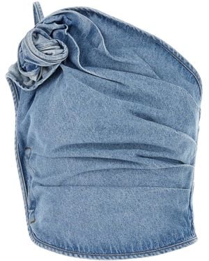 Magda Butrym Denim Top - Blue