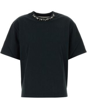 Golden Goose Slate Cotton T-shirt - Black