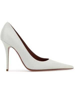 AMINA MUADDI Scarpe con tacco Barbara in nappa bianca - Bianco