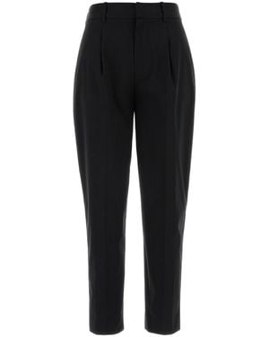 PT Torino Black Stretch Cotton Blend Daisy Pant