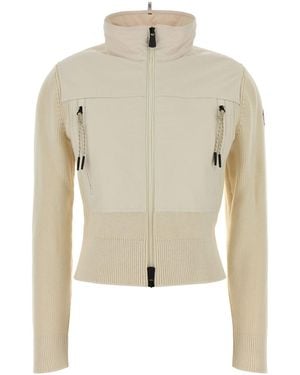 Moncler Cream Cotton Jacket - Natural