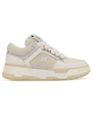 Amiri Two-tone Leather And Mesh Ma-1 Trainers - White
