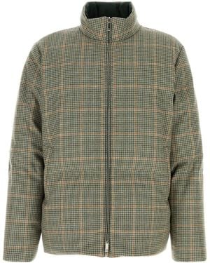 Thom Browne Embroidered Wool Reversible Down Jacket - Green