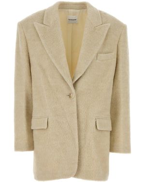ANDAMANE Sand Acrylic Blend Coat - Natural