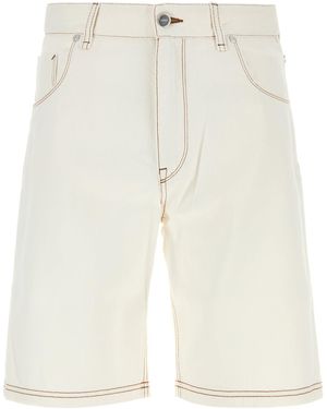 Fendi Bermuda in denim bianco