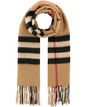 Burberry Embroidered Cashmere Scarf - Black