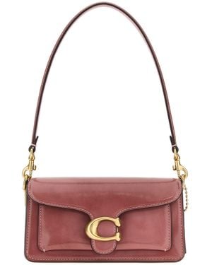 COACH Borsa a spalla Tabby 20 in pelle rosa scuro - Viola