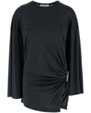 The Attico Charcoal Jersey Mini Dress - Black