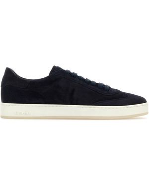Church's Navy Blue Suede Largs 2 Trainers - Black