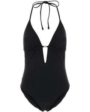 Tory Burch Costume intero in nylon stretch nero