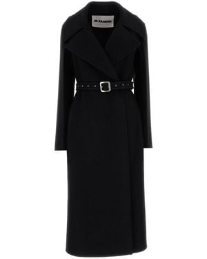 Jil Sander Black Wool Coat