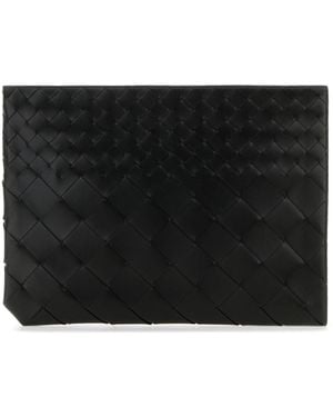 Bottega Veneta Busta Intrecciato in pelle nera - Nero