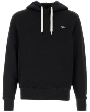 Autry Black Cotton Sweatshirt