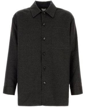 Bottega Veneta Camicia in flanella grigio scuro - Nero