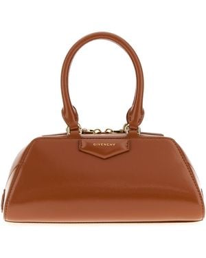 Givenchy Caramel Leather Mini Antigona Handbag - Brown