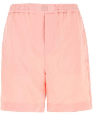 Loewe Bermuda in lana rosa