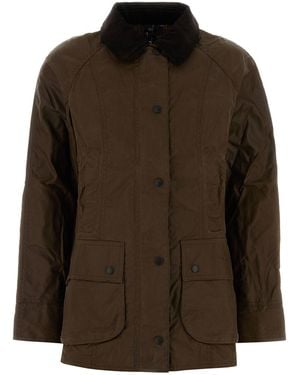 Barbour Mud Cotton Beadnell Jacket - Brown