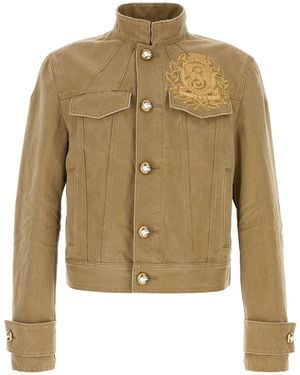 Burberry Khaki Denim Jacket - Multicolor