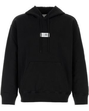 MM6 by Maison Margiela Black Cotton Sweatshirt