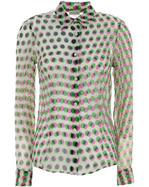 Dries Van Noten Printed Chiffon Cloudy Shirt - Multicolour