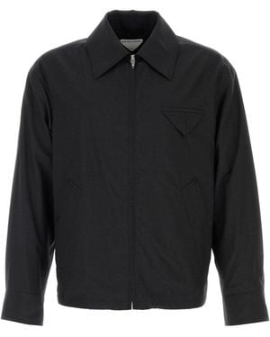 Bottega Veneta Giubbino in lana ardesia - Nero