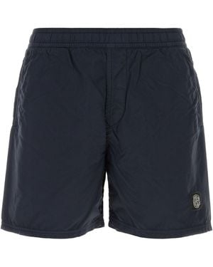 Stone Island Midnight Blue Nylon Swimming Shorts