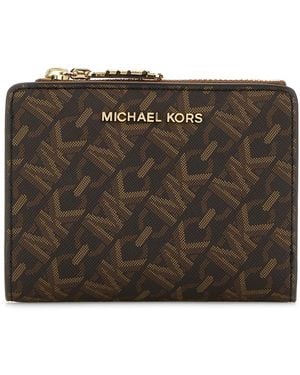 Michael Kors Portafoglio Empire in tela stampata - Marrone