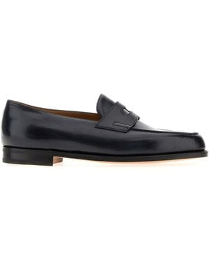 John Lobb Mocassini Lopez in pelle blu notte - Multicolore