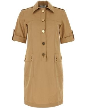 Tory Burch Cotton Camp Dress - Natural
